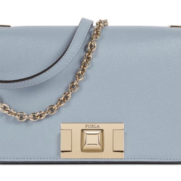 Furla MINI CROSSBODY - Cross body bag - blue/blue-grey  FURLA MIMI\' Mini Crossbody Avio Light G